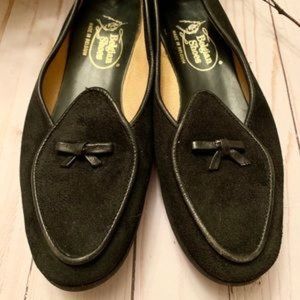 Belgian Shoes Black Suede 5.5 N